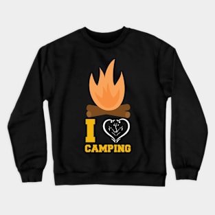 I love Camping T Shirt For Women Men Crewneck Sweatshirt